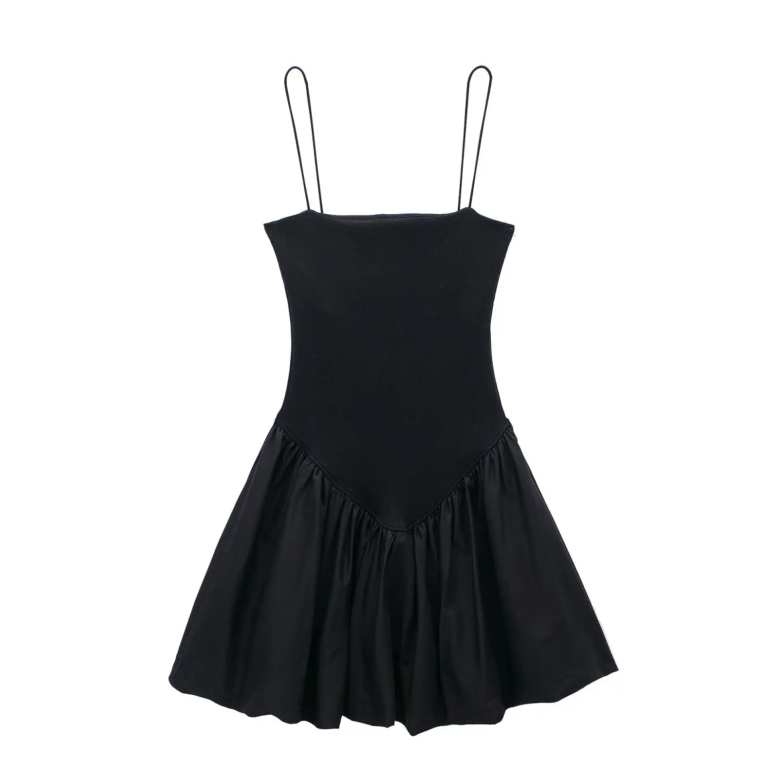 Women Low Neck Sleeveless Slim Waist Dress