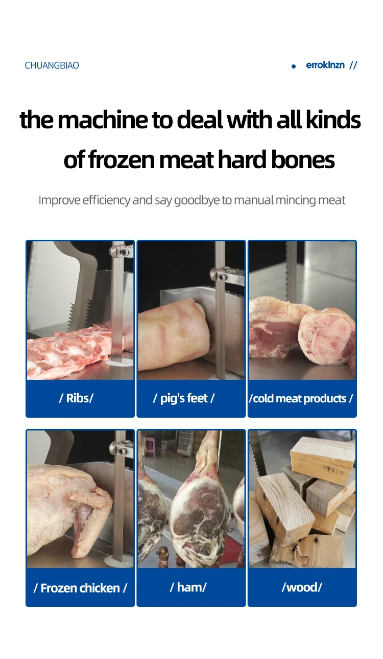 Multi-functional Screw Food Machine Mixer Meat Cutting Saw Frozen Meat Bone Machine