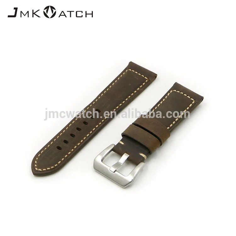 
genuine Leather watch strap 22mm crazy horse watch band for paner.ai watch 