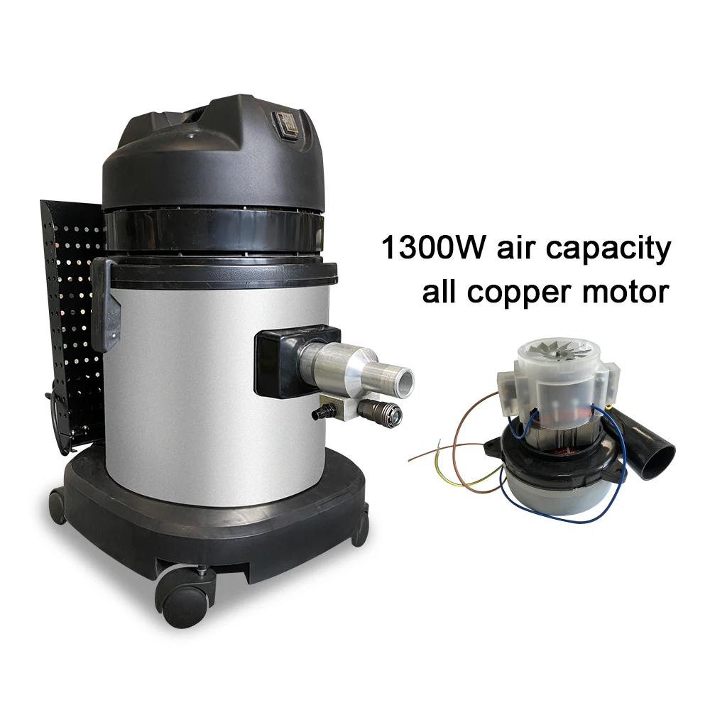 Dust free sanding machine with orbit sander vacuum hose and air sander pad