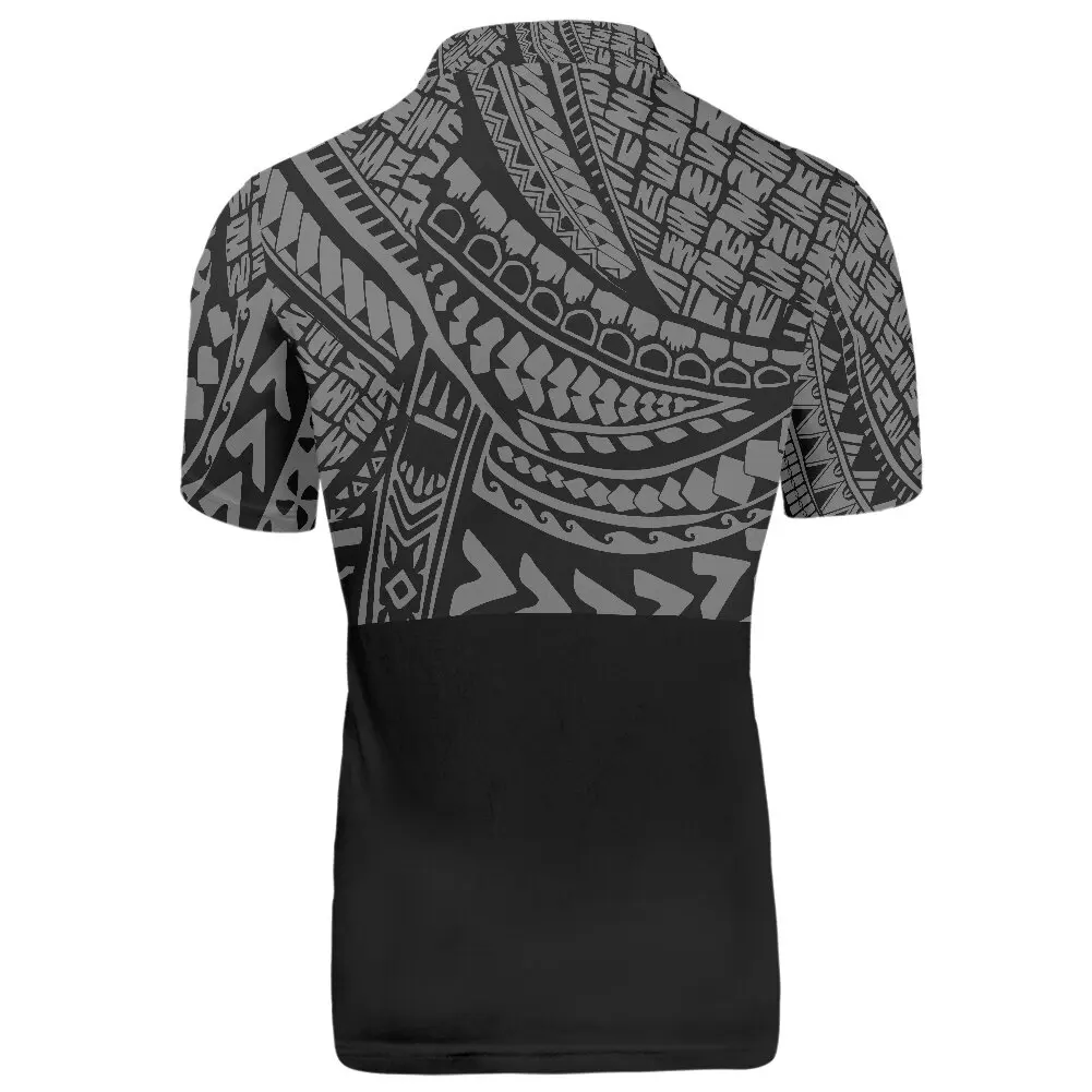 Custom Samoa tattoo and Eagle design cool summer men classic high quality fashion comfort plus-size custom POLO short sleeves