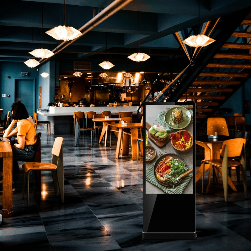 43 inch standing floor kiosk HD-40M motherboard digital advertising signage vertical touch screen kiosk totem digital