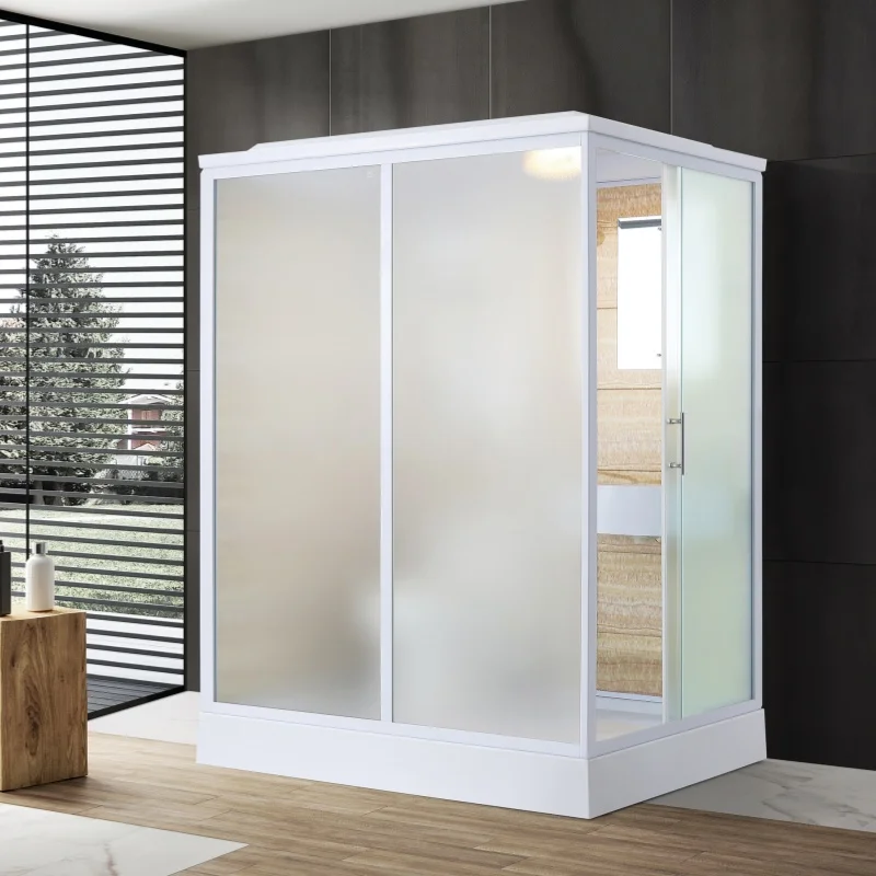 XNCP Modern Bathroom Solution Integrated Modular Prefab Bathroom Unit Sliding Curved Shower Enclosures Simple Stylish Home Use