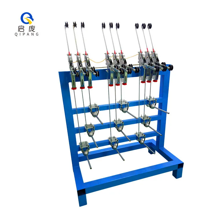 QIPANG wire drawing machine tension motorized pay off machine multi-head vertical dynamic disk automatic wire release machine