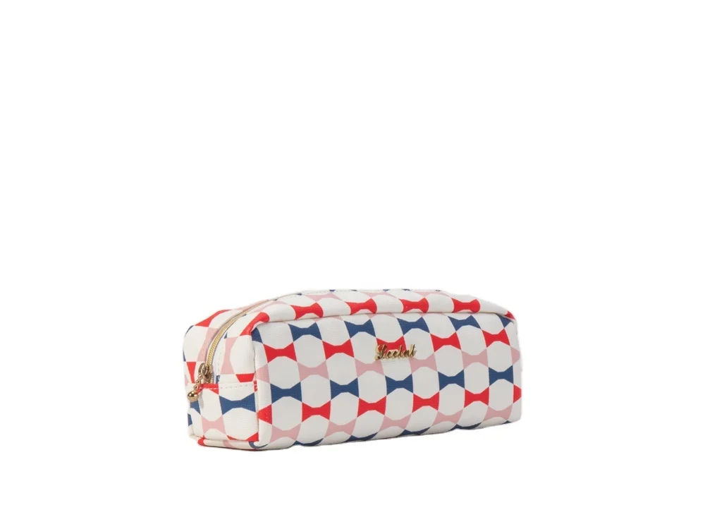 Wholesale Nylon Zipper Make Up Bag pouch case  custom logo cosmetic bag