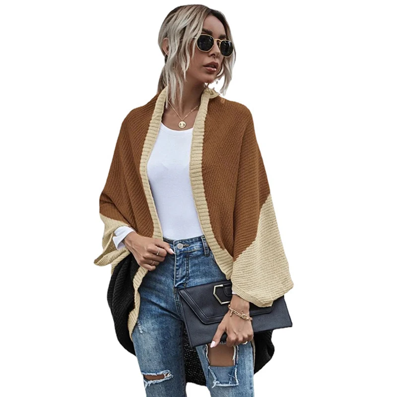 Oversize Women Cardigan Open Front Sweater Solid Spring Cardigan Boho Chunky Cardigan Cozy Long Jumpers