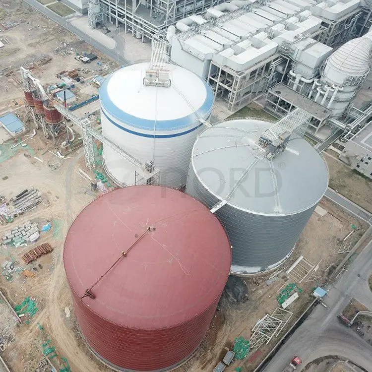 50,000 tons of ore powder steel silo Large fly ash silo 10,000 tons of aggregate silo