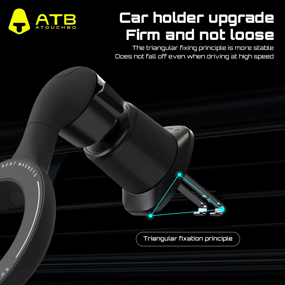 Magnetic Car Phone Holder Strong Magnet 360 Rotation Magnetic Car Mount Cell Phone Holder for Tesla