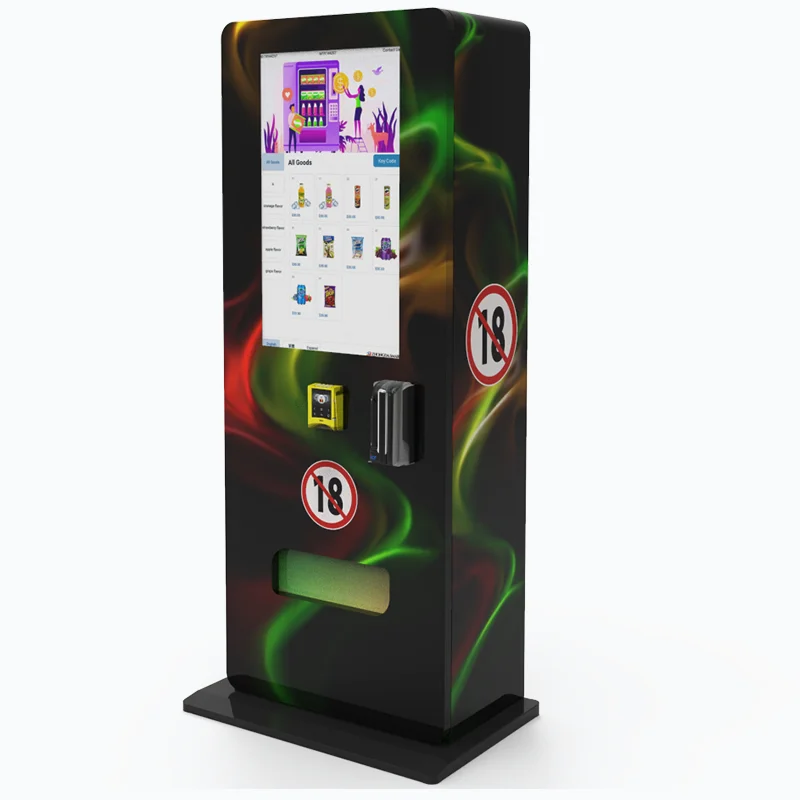 ZhongDa Digital Touch Screen Free Stand  Wall Mounted Combine Small Vending Machine