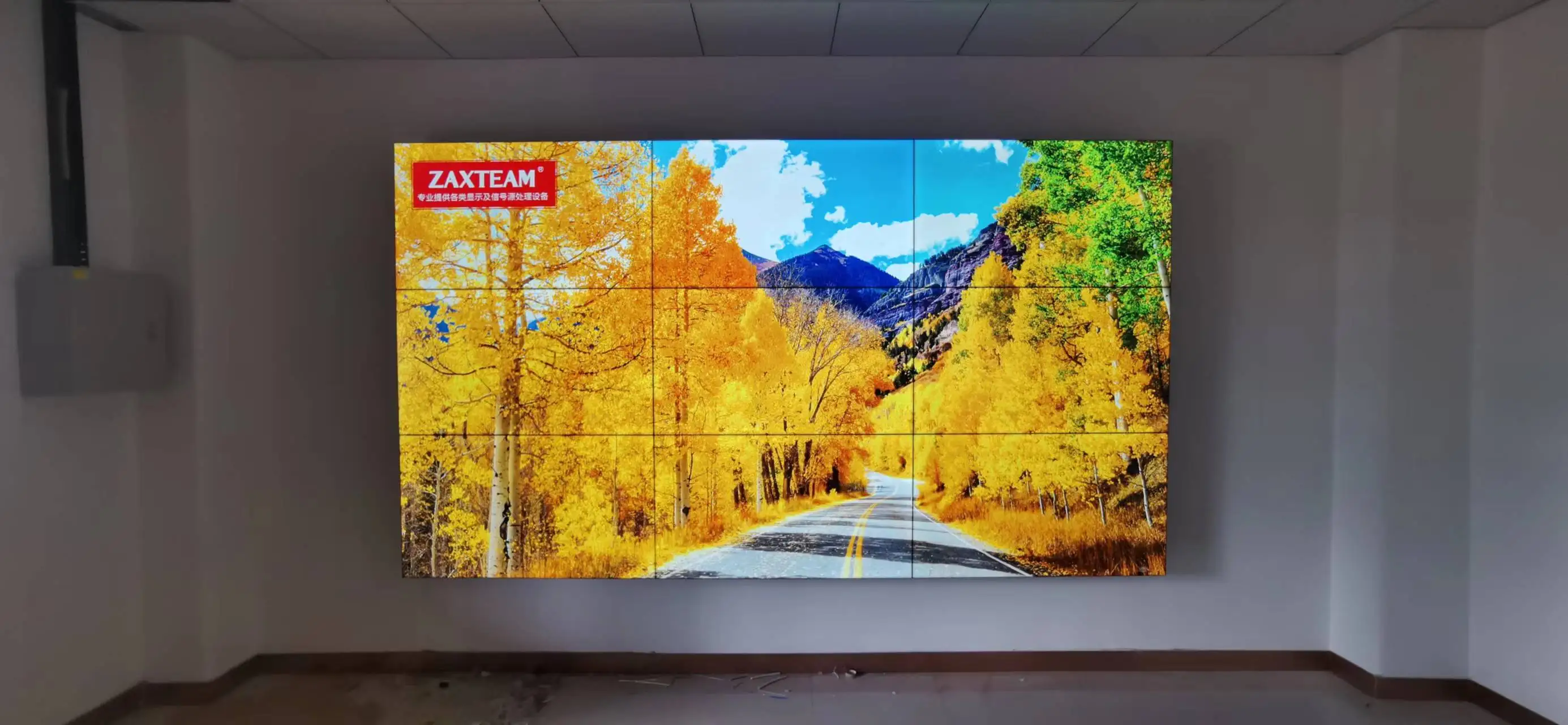 ZAXTEAM Network Full Hd 55 Inch 2x3 3x3 Display Video Wall Controller 4k Panel Video Wall Price Lcd Advertising Screen