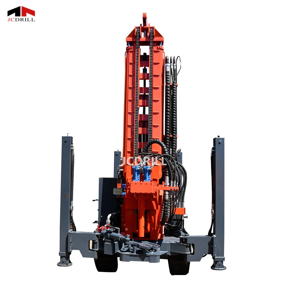 Crawler Type 200m Water Well Bore Hole Crawler Mounted Drilling Rigs