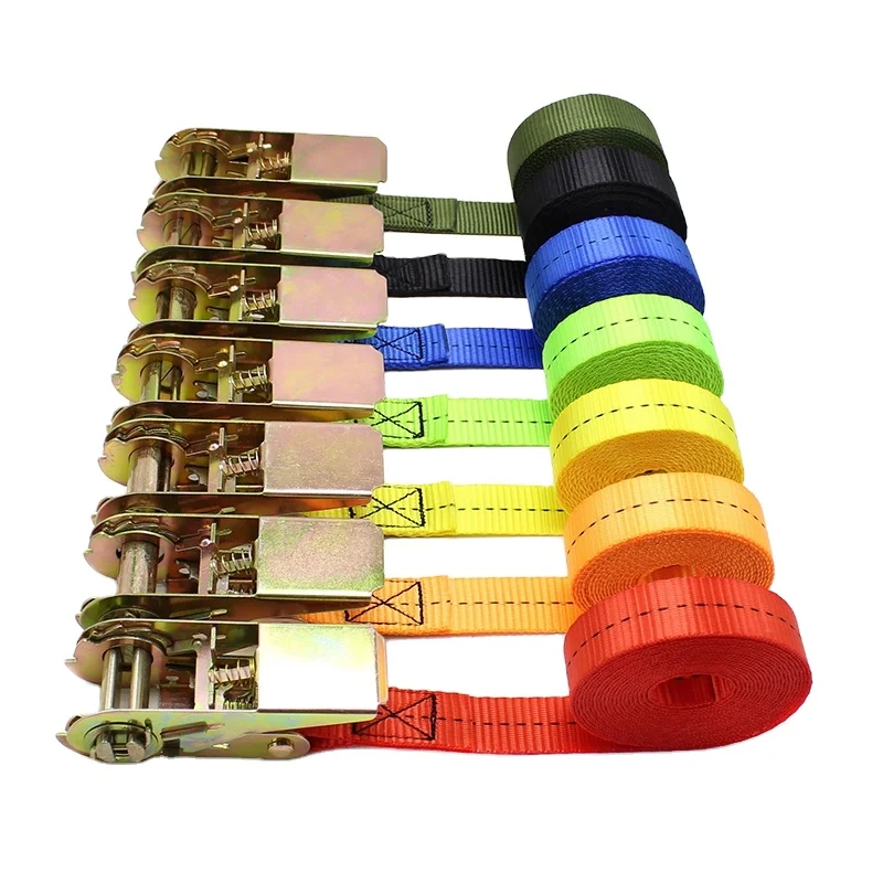 Factory Price 1'25mm 800kgs Heavy Duty Ratchet Buckle Tie Down Cargo Belt Mini Endless Ratchet Lashing Strap