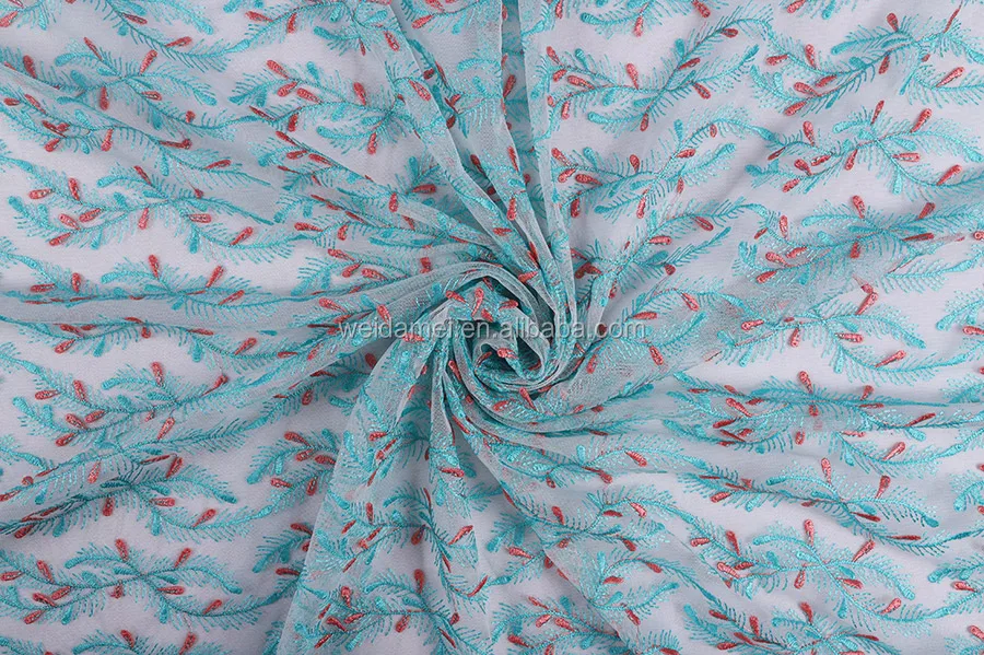 
Elegant Lace Embroidery Tiny 3D Flower Mesh Fabric African Dress Fabric French Tulle Lace Fabric 