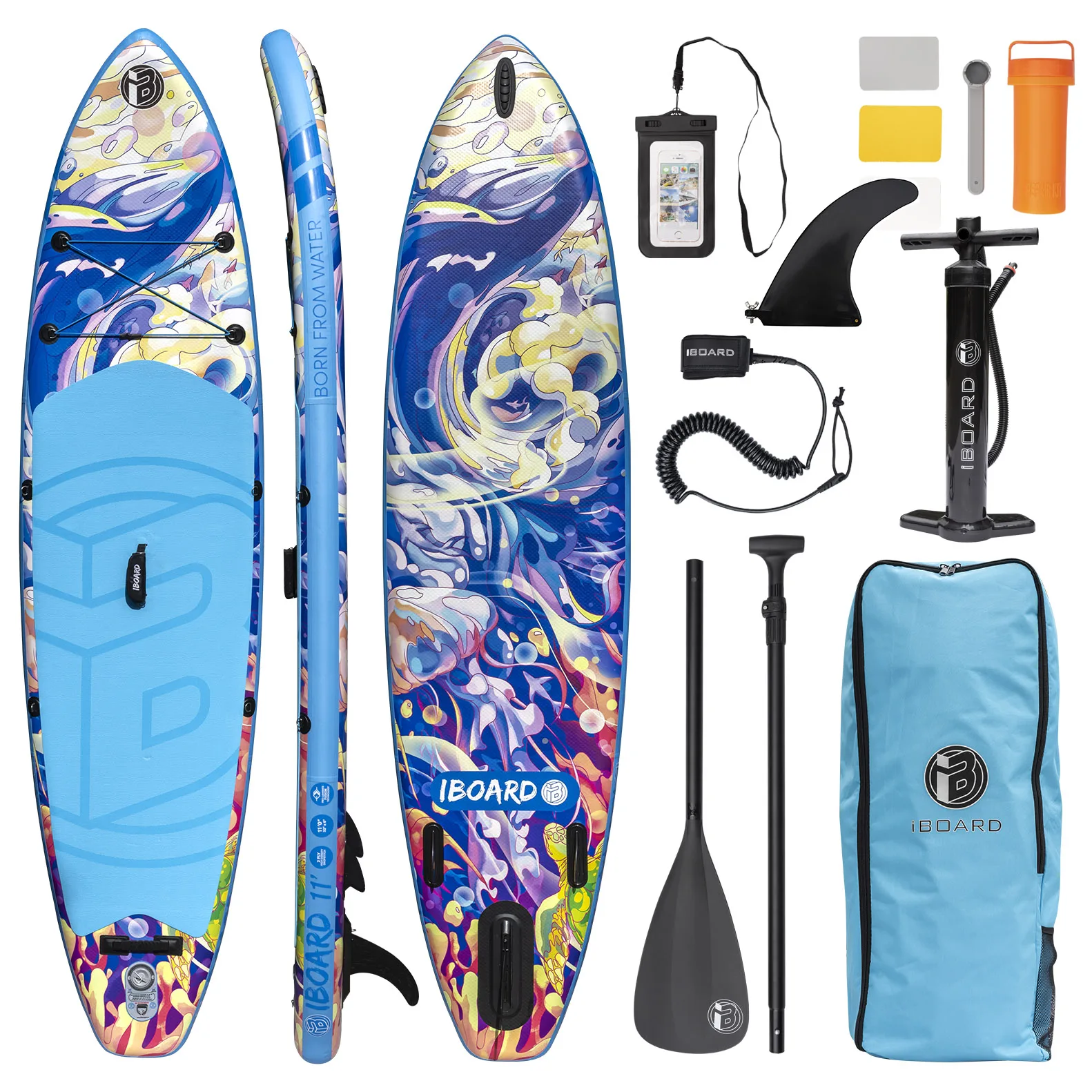 2024 High Quality  new style Portable inflatable board paddle surfing board for women take child paly water sports