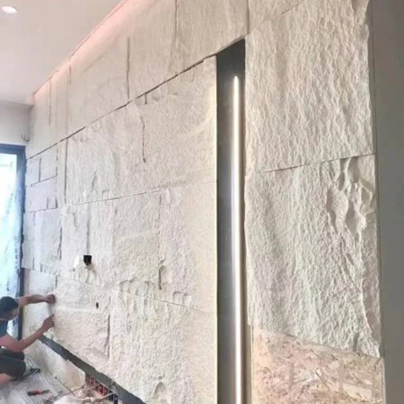 Good quality stone alternative Polyurethane PU Faux Artificial Stone Panel