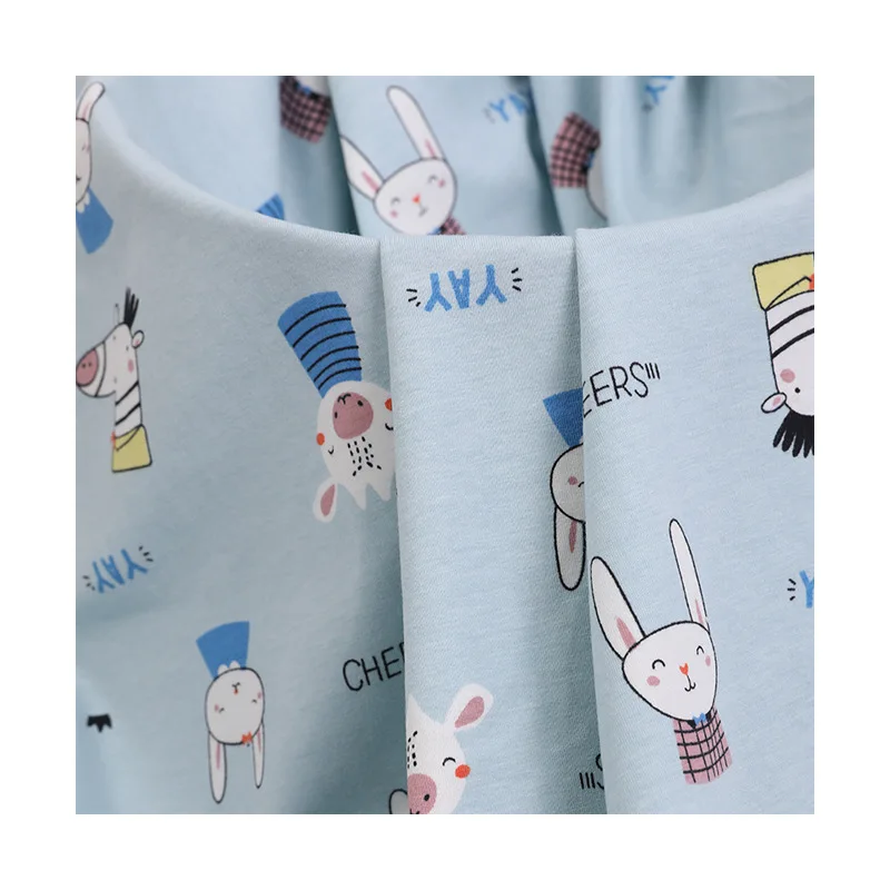 New product 96%cotton 4% spandex knitted fabric custom print elastane 250gsm suppliers for apparel-t-shirt.