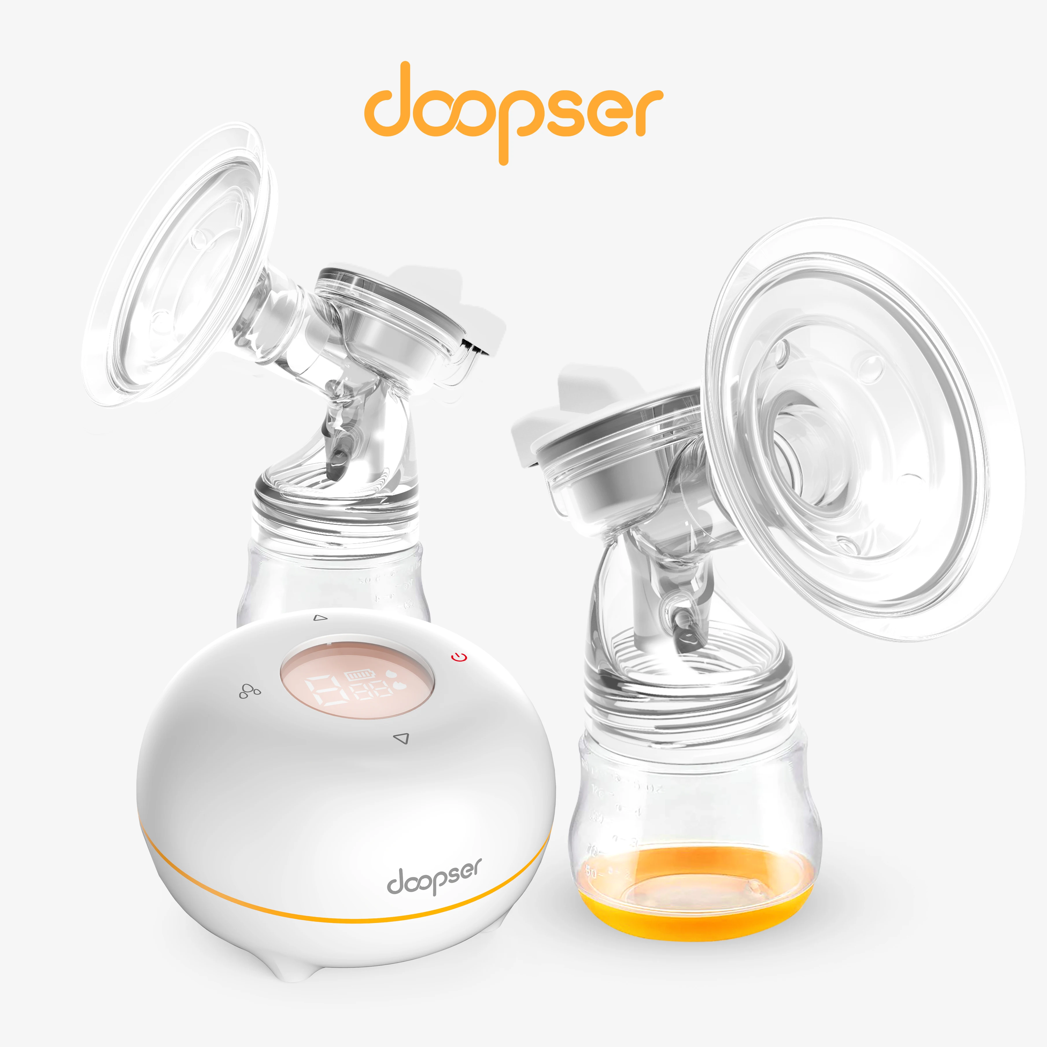 BPA Free Baby Care silicon feeding bottle milk nipple Electric Double  Portable Breast Pump with Rechargeable Battery