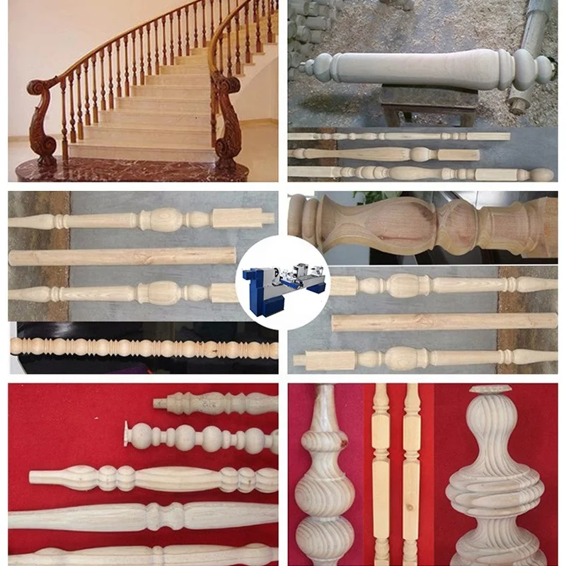 Chinese cnc woodworking machinery manufacturer automatic Wood Lathe