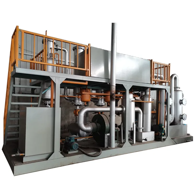 Waste tire oil refining machinery and equipment Extraction of fuel oil from tire refinery Cracked oil refining equipment