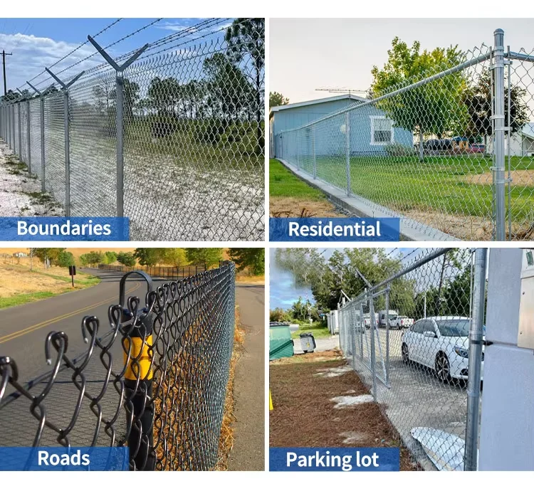 Customized Cyclone PVC Coated Wire Fence Diamond Wire Mesh Netting Panel Galvanized Industry Chain Link Fence