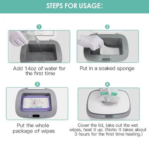 Environment-friendly High Quality Design Cleaning Wet Paper Tissue Heater Constant Temperature Electric Baby Wet Wipes Warmer