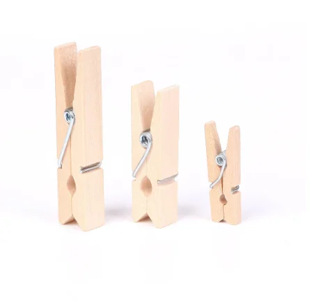 Natural Wooden Clothes Pegs Clothes Clips Wood Clamp DIY Photo Paper Peg Clothespin Craft