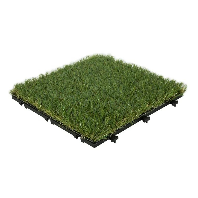 DIY Artificial grass interlocking floor garden tile