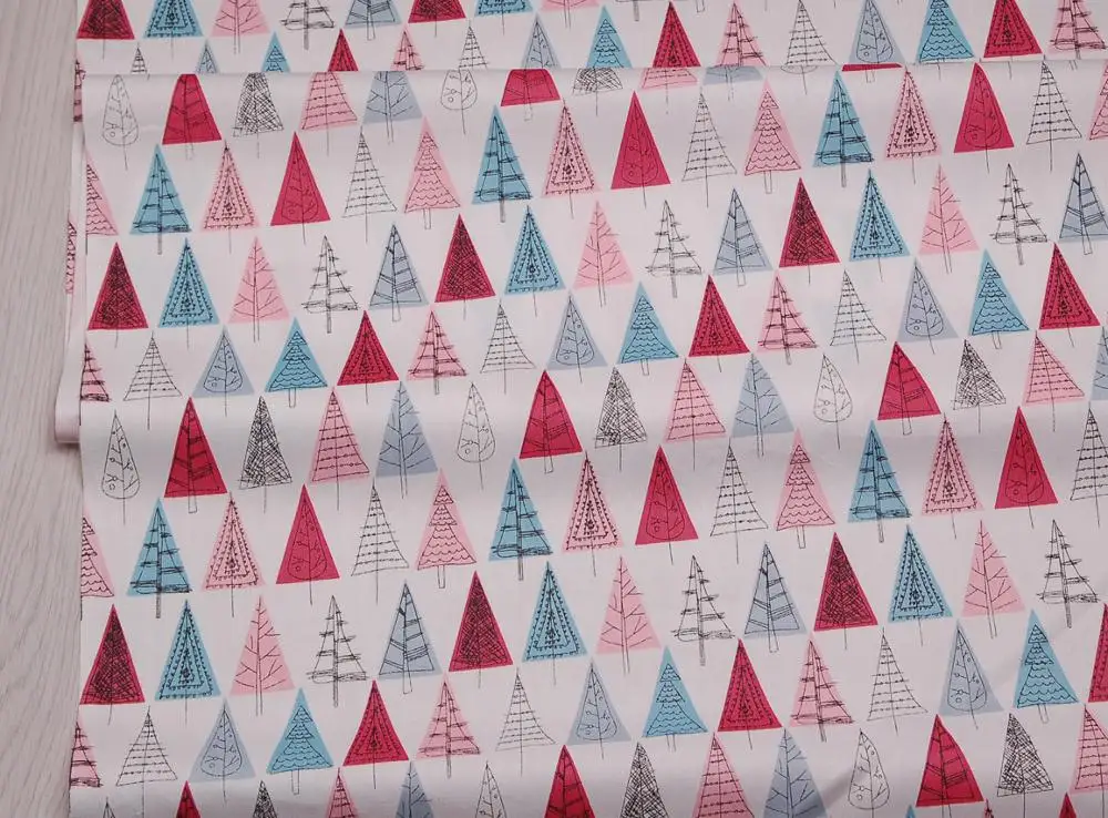High quality tree design pure cotton fabric DIY sewing crafts