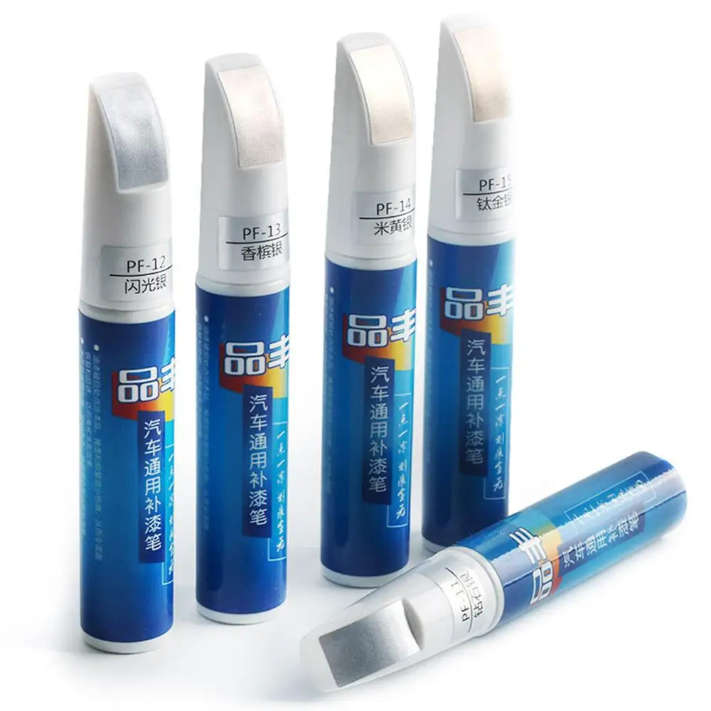 13Color DIY Car Clear Scratch Remover Touch Up Pens Auto Paint Repair Pen Brush Automotive Universal Touch Up Pen Silver Car