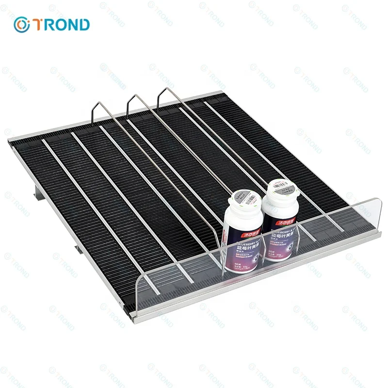 Pharmacy Store Smart Shelf Pusher Gravity Feed Shelving Roller Shelf Management System