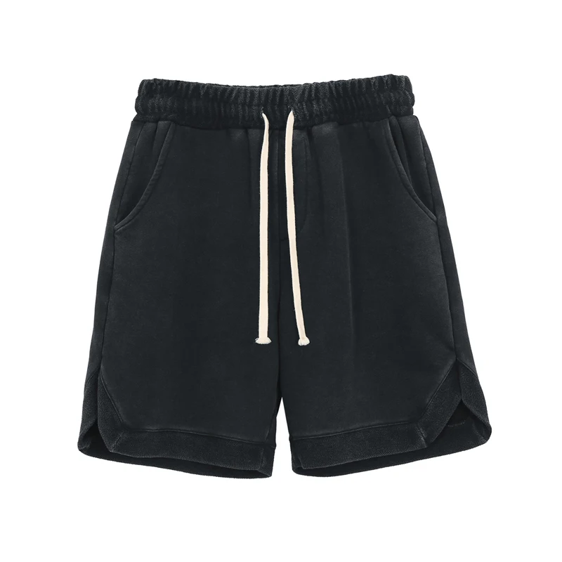 Wholesale Designer Logo Streetwear 100% Cotton Sweat Shorts for Men
