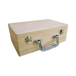Unpainted Keepsake Storage Chest Storage Box Wooden Suitcase With Handle