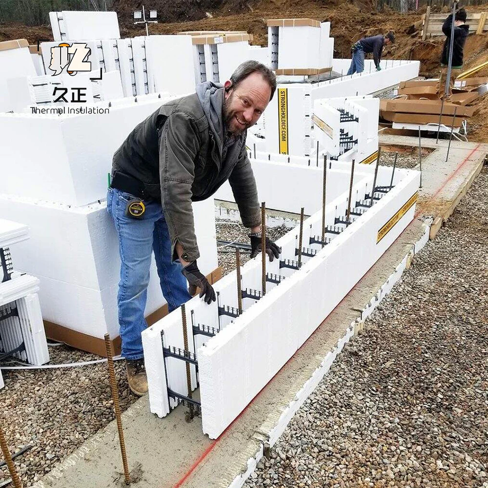 Professional Factory EPS Foam Insulated Cement Form Block Hollow Blocks EPS ICF Block Form