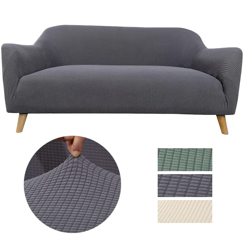 Anti-slip Slipcovers I Shape Elastic Stretch Custom Couch Sofa Cushion Cover Protective Spandex for Room
