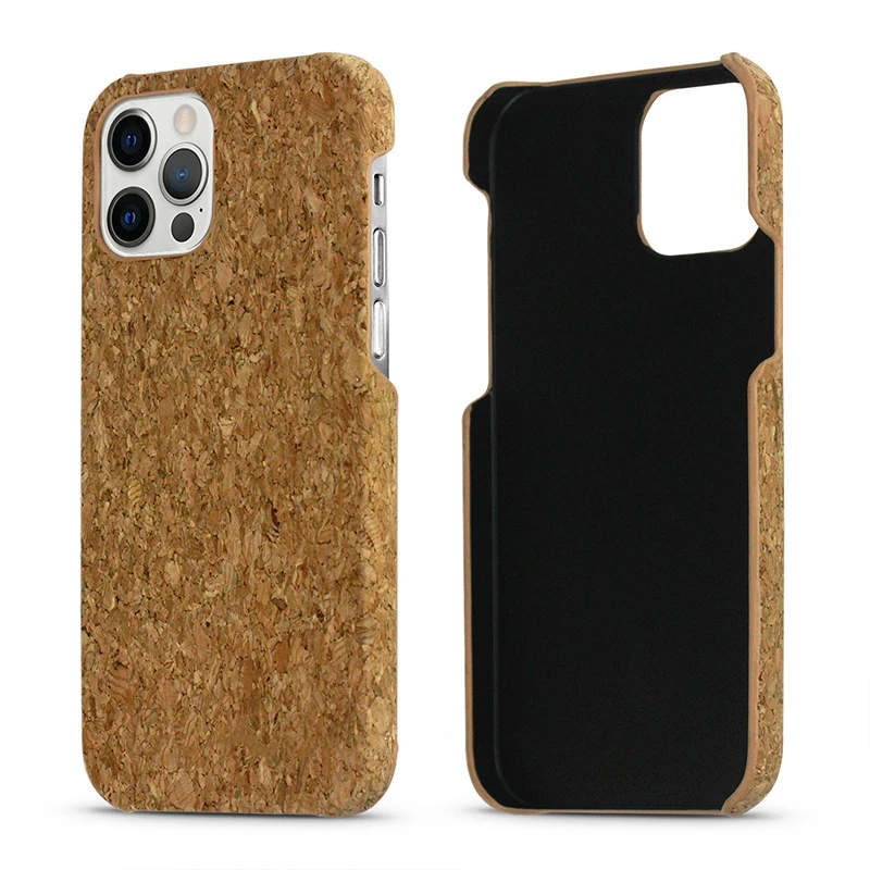 Custom Sustainable Eco Friendly Soft Cork Wood Phone Case For iPhone 7 8 Plus Xs Xr 11 12 13 Mini Pro Max Samsung Huawei Moto