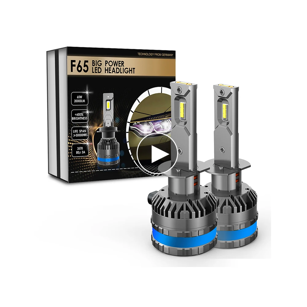 BIG POWER F65  hot sell Factory price 20000lm H1 H3 H4 H7 H11 H13 9004 9005 9006 9007 9012 881 880 for auto part