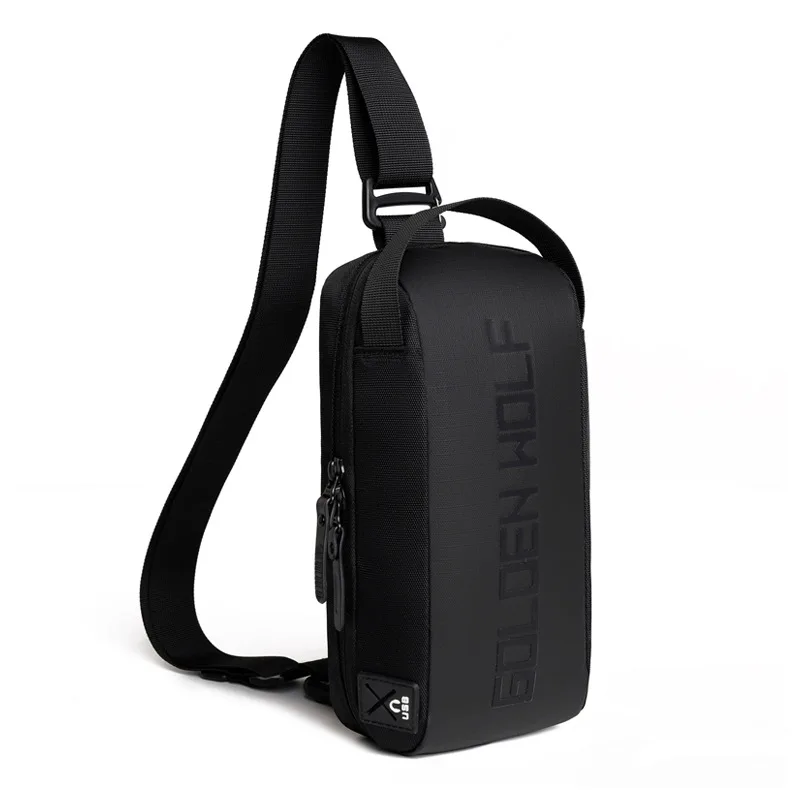 Custom Waterproof Anti Theft Designer Chest Bag Usb Crossbody Sling Bags for Men Single Shoulder Crossbody Bag