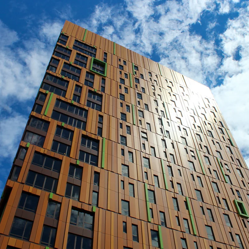 4mm wooden texture ACP PVDF aluminum plastic composite sheet