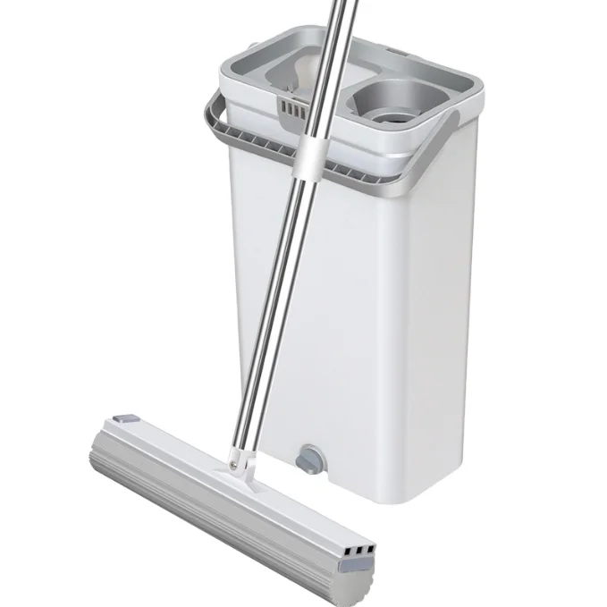 Magic mop hands-free 360 degree head automatic cleaning mop bucket set