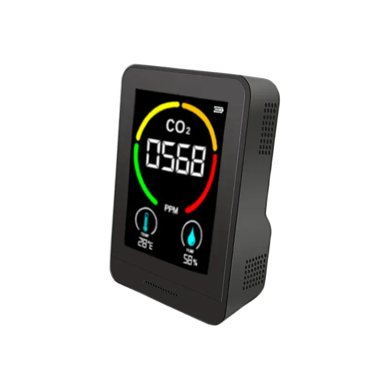 CO2 Detector Air Quality Monitor Temperature and Relative Humidity CO2 Meter CO2 Monitor NDIR Channel Sensor