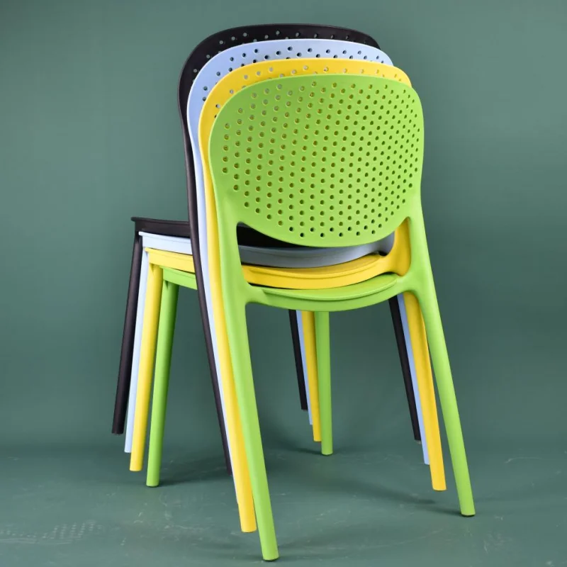plastic red chair modern design long leg polypropylene stacked pp cheap dining stackable plastic chair suppliers