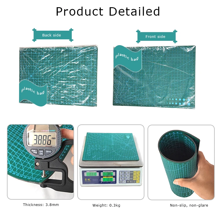 OEM flexible durable double size printing standard grip silicone silhouette cameo a4 cutting mat for cricut