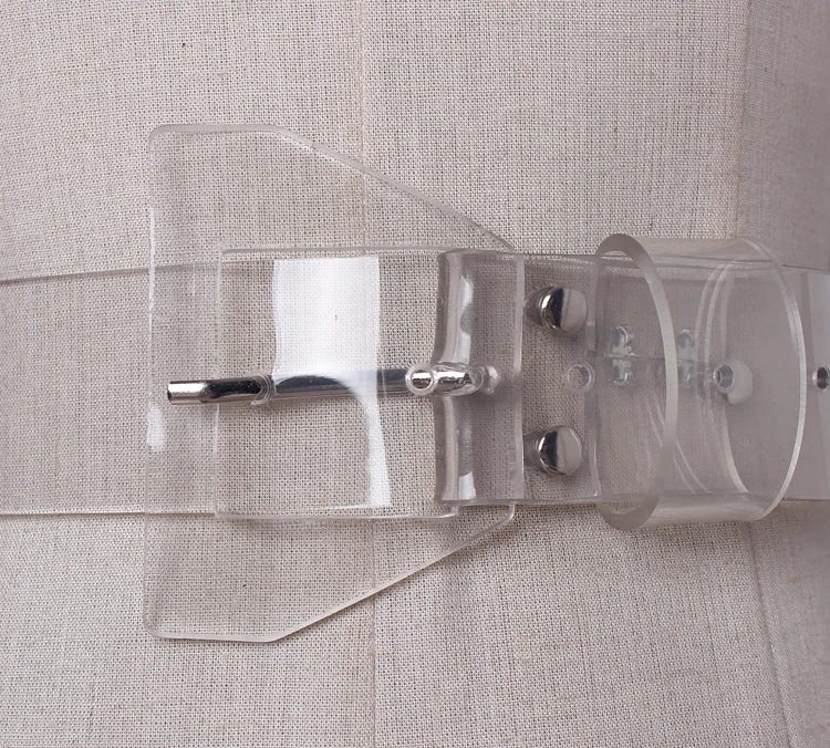 TWOTWINSTYLE Made Of Genuine Plastic Wild PVC Material Transparent Belts Female Accessories
