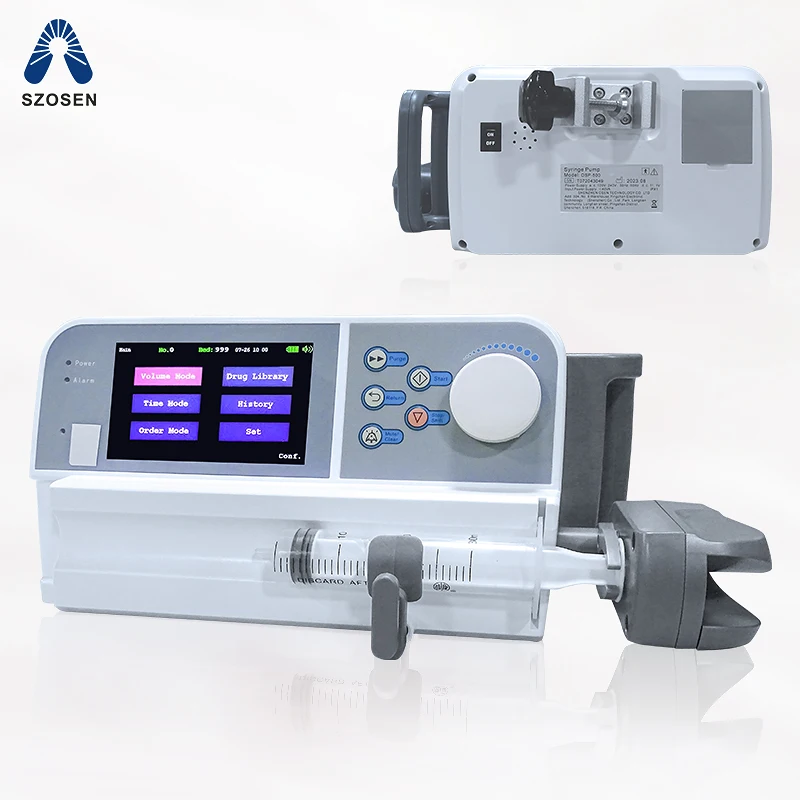 Hospital osen Medical Infusion Pump LCD Display portable automatic Volumetric IV Fluid syringe infusion pump for sale