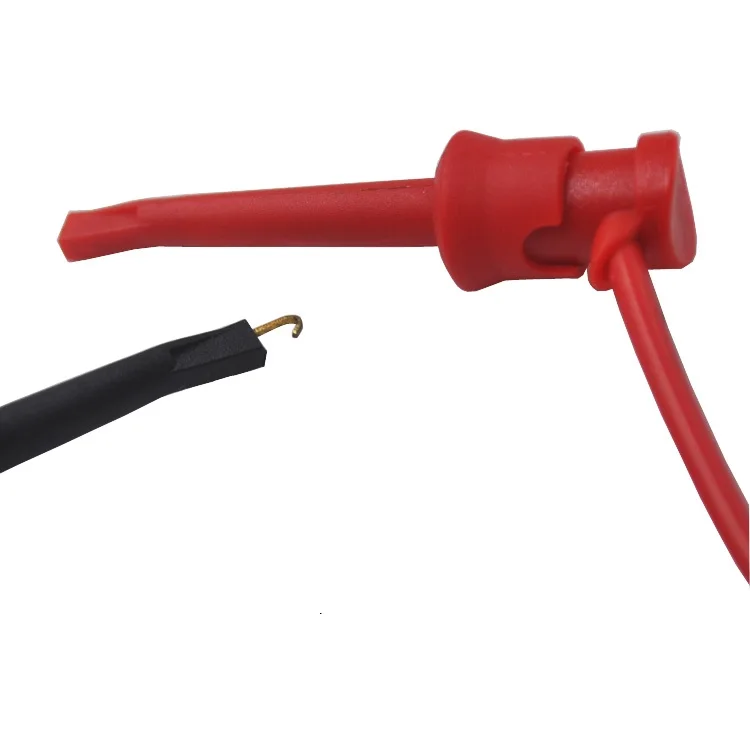 BC5520180 4mm Stackable Banana Plug to Mini Grabber Clips Flexible Test Cable Wires