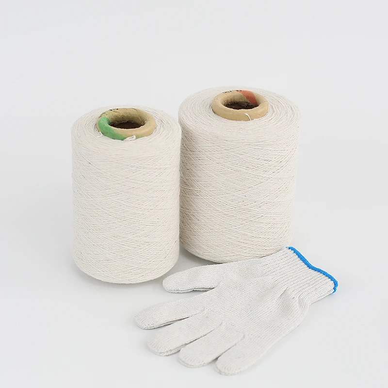 Recycle Raw White Cotton Yarn for Working Gloves 6s 8s 12s
