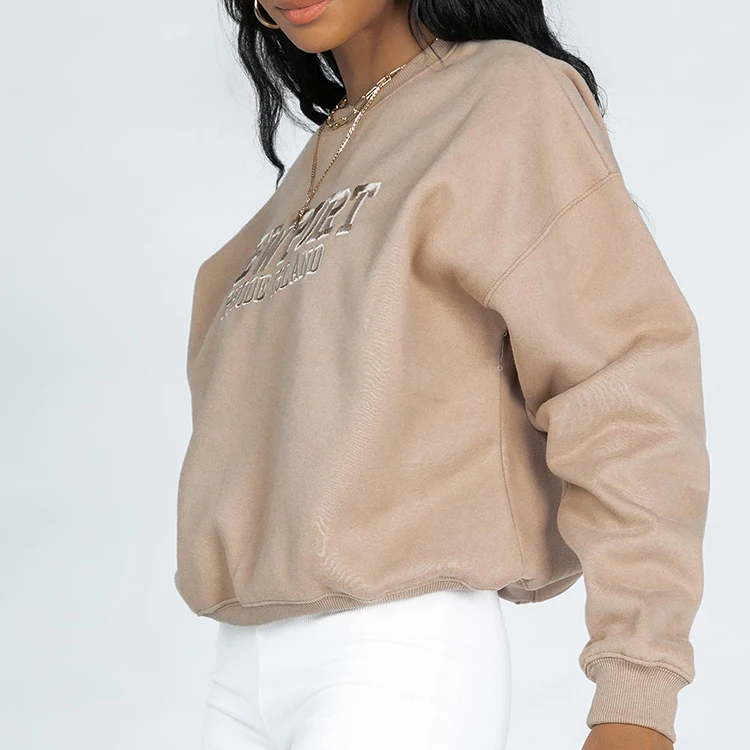 Высокое качество Crewneck свитер унисекс с длинным рукавом и вырезом лодочкой для маленьких больших размеров на заказ толстовка