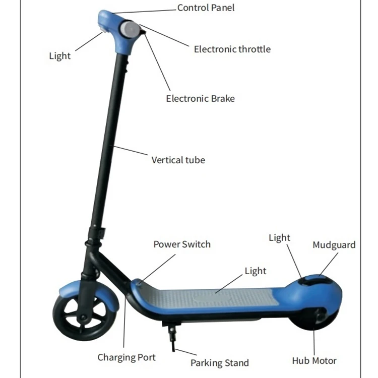 New Design S4 EU Warehouse Drop Shipping Electrical 2 Wheel Kids Scooter Electric