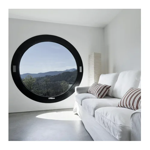 Round Fixed Glass Window/aluminium Open Circular Windows With  Standard Glass