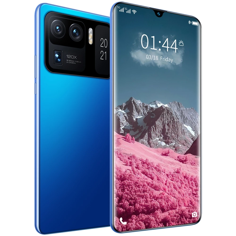 В наличии 2022 Новая мода M11 Ультра HD камера две SIM 16 ГБ + 512 Гб Две карты 6,9 дюймовый полноэкранный Глобальный смартфон
